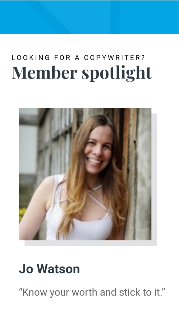 interview, alliance of commercial writers, procopywriters, professional, member spotlight, interview, jo watson, agoodwriteup, freelance, copywriter, bolton, greater manchester, lancashire